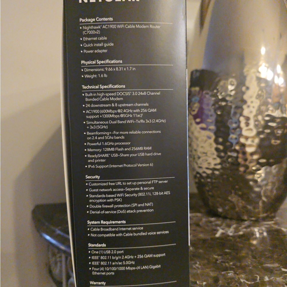 New NETGEAR NIGHTHAWK C7000 DOCSIS 3.0 Modem Router Price is firm! 🙏 - Picture 6 of 6